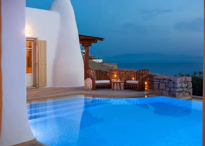 Villa Excellent Mykonos Apollo 3 Bedrooms Stunning Sea Views Psarrou