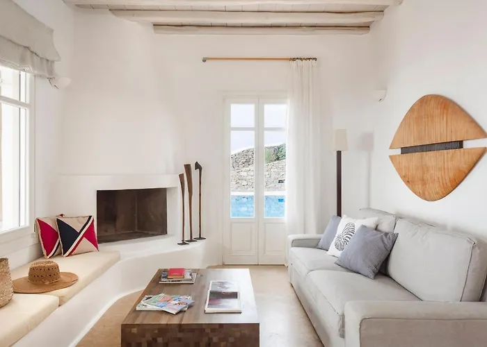 Excellent Mykonos Apollo 3 Bedrooms Stunning Sea Views Villa Psarrou